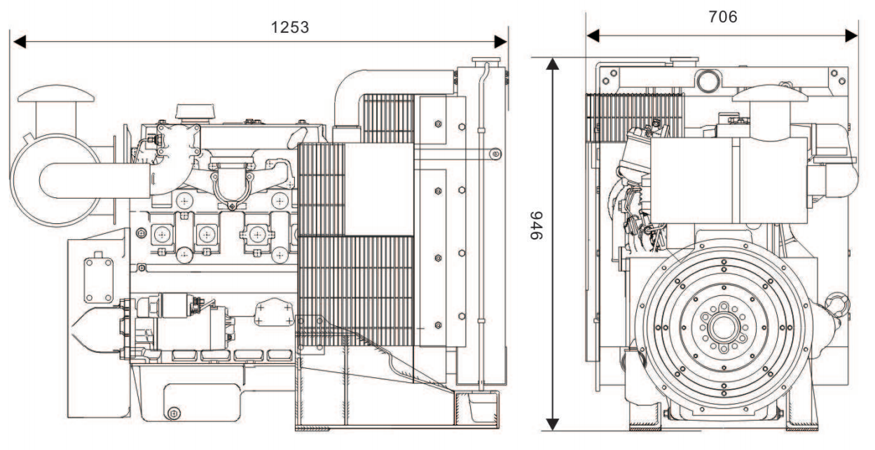 1004G engine for generator set