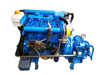 HF4102 4 cyliner 70hp inboard marine diesel engine with gearbox