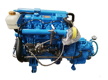 HF4108 4 cylinder 90hp inboard marine diesel engine with gearbox