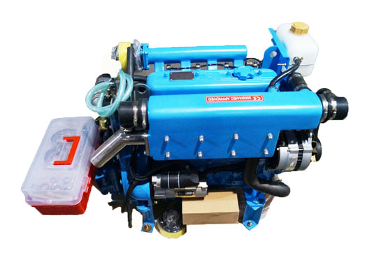 HF-480 4 cylinder 37hp inboard marine diesel engine with gearbox